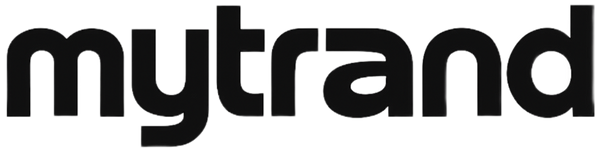 Black 'mytrand' logo on a white background
